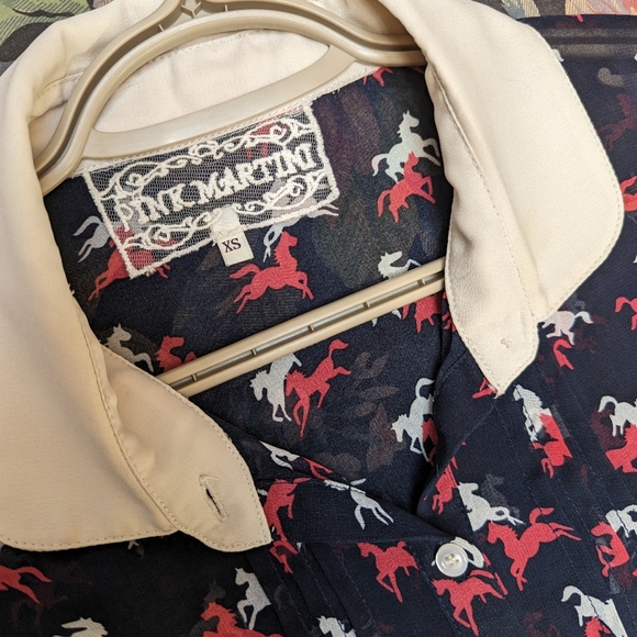 Pink Martini sheer blouse - Picture 3 of 4